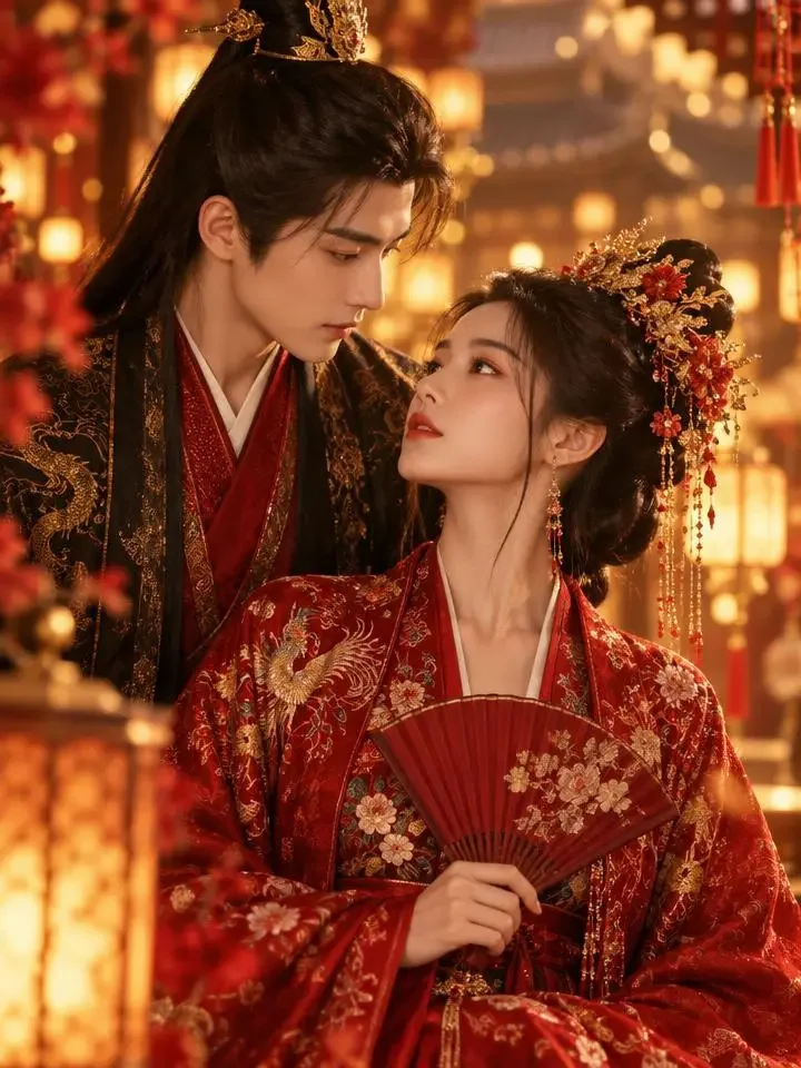 《花轿错抬，我成废王掌心宠》推荐海报，古风爱情、替嫁、逆袭